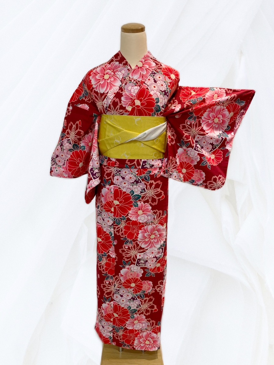 姫路市 浴衣 赤系/お洒落 浴衣レンタル | 姫路の振袖 袴 ドレス