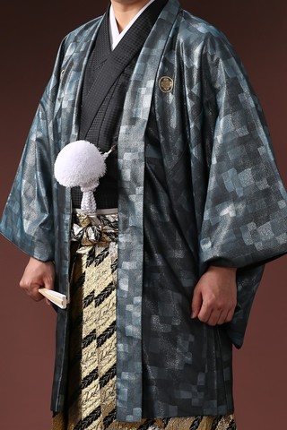 紋付袴レンタル 紋付羽織レンタル 男袴 羽織着物ー25 男袴ー26 | 姫路 