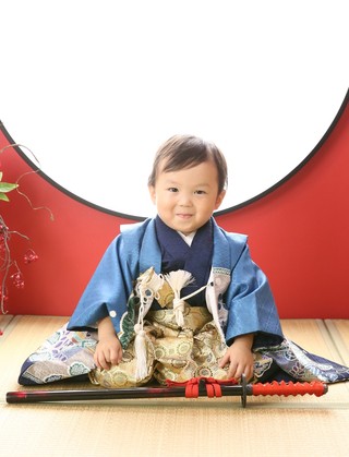 七五三、お宮参り、3歳男児用着物 紺色 www.krzysztofbialy.com