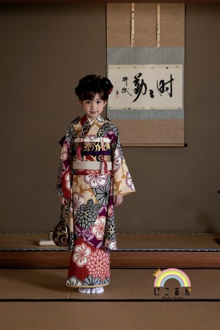 JAPAN STYLE 7歳 七五三 お着物 - 和服/着物